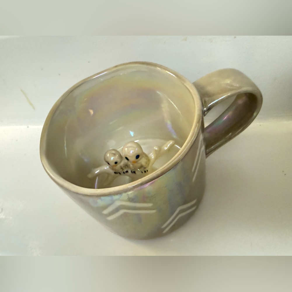 New Anthropologie Owl you need us love cup mug